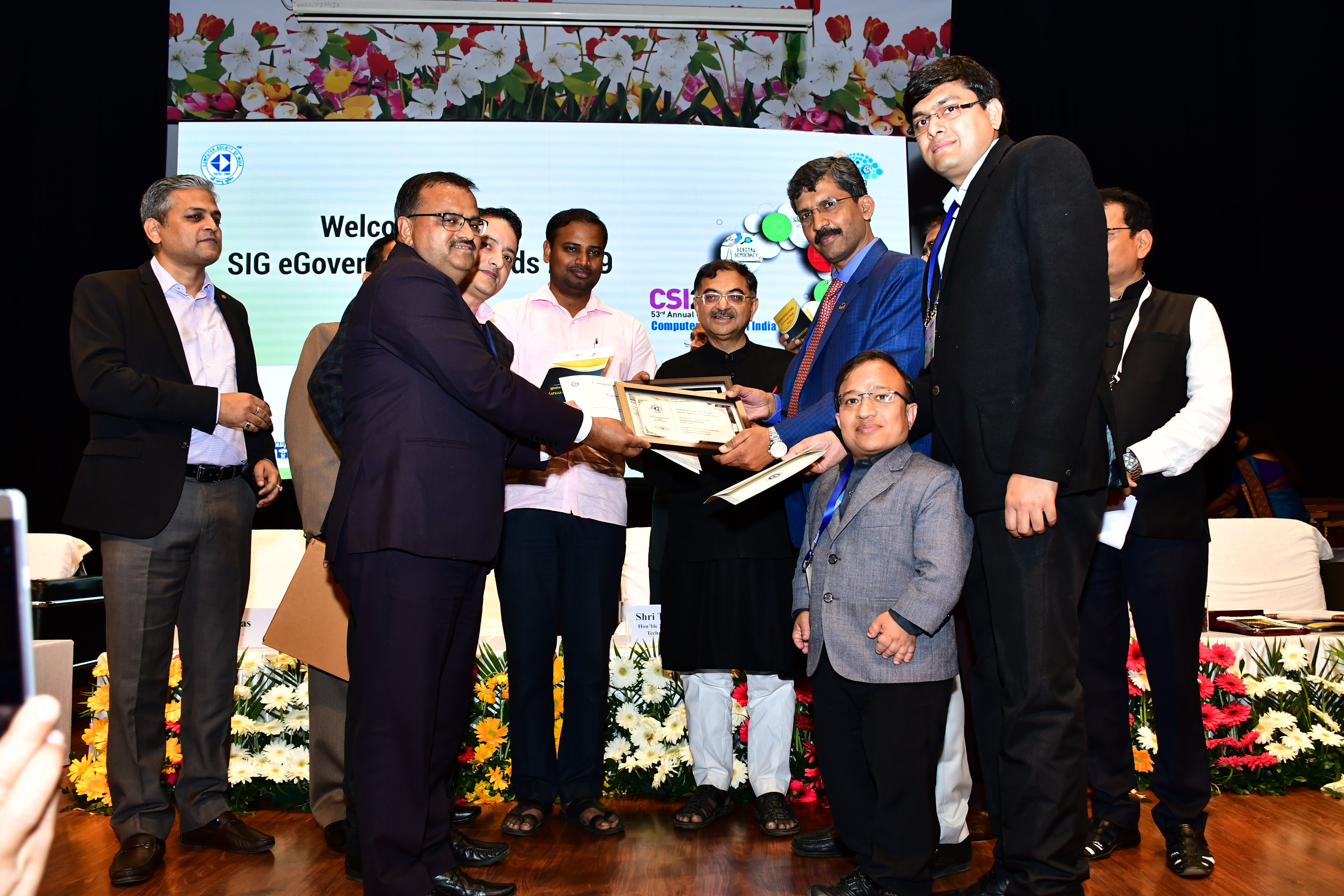 CSI SIG e-Governance Award 2019 to Integrated Shala Darpan Portal