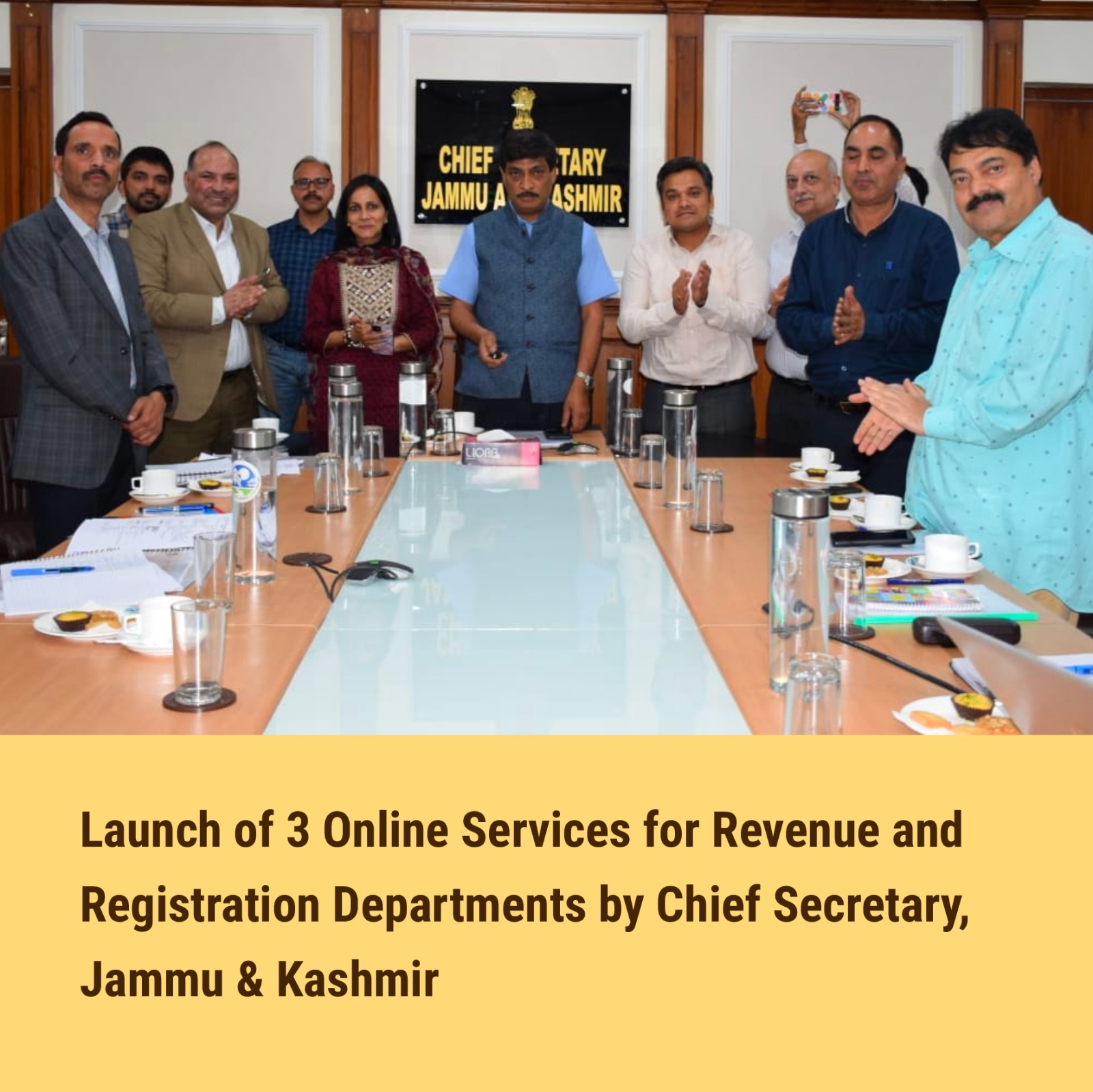 Image of राजस्व और पंजीकरण विभाग, जम्मू और कश्मीर के लिए एनआईसी द्वारा 3 ऑनलाइन सेवाओं का शुभारंभ।