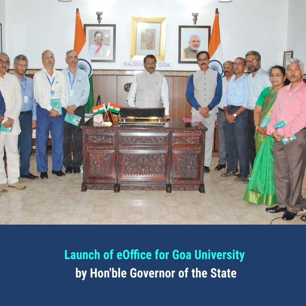 Image of गोवा विश्वविद्यालय में ई-ऑफिस का शुभारंभ।